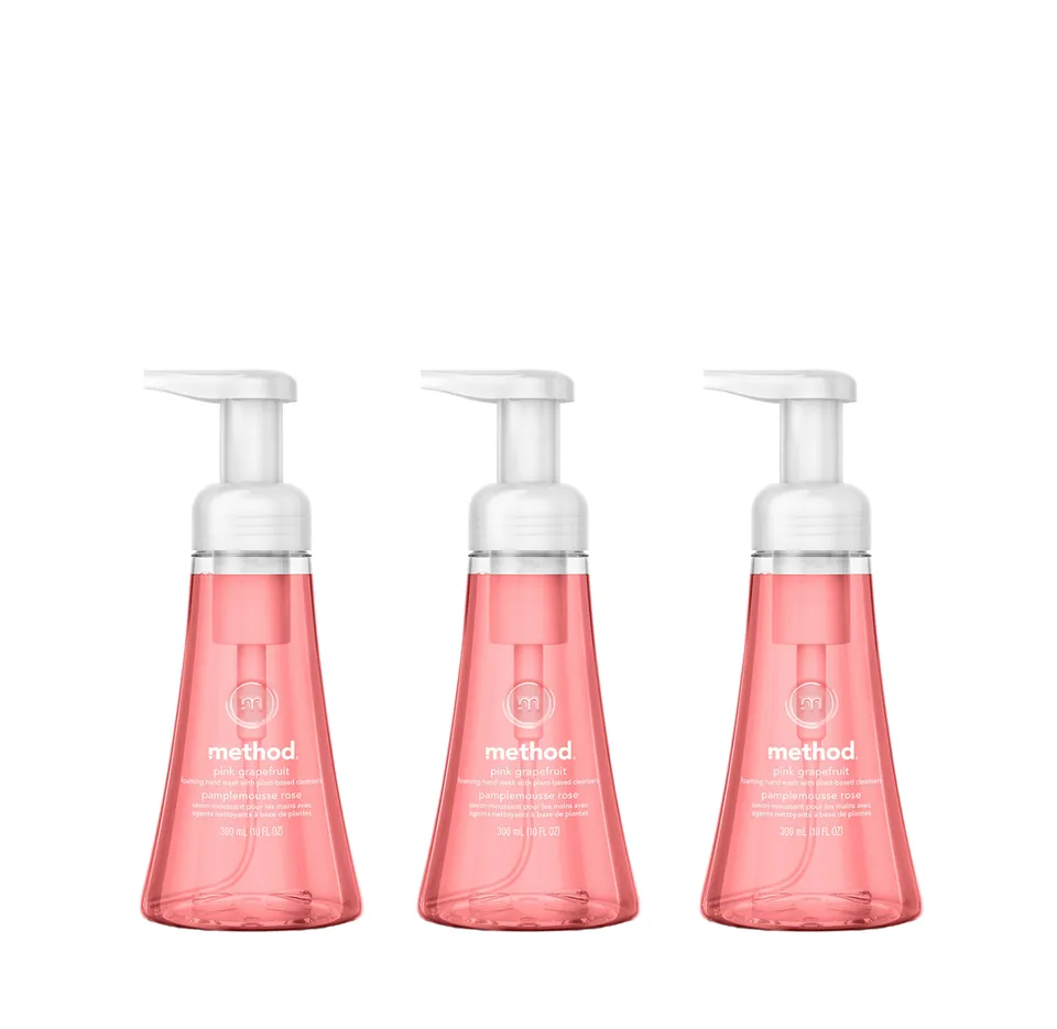method-pink-grapefruit-foaming-hand-wash-3-count-bundle-3-x-10-oz image 1