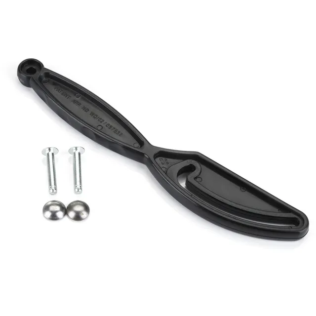 minky-black-2-3-tier-replacement-locking-handle-with-rivets-washers image 1