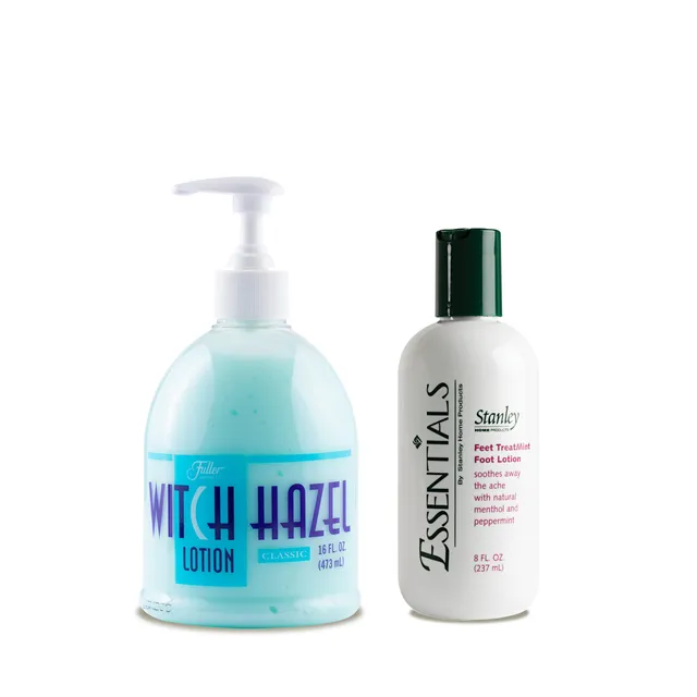fuller-brush-witch-hazel-classic-essentials-feet-treatmint-foot-lotion-set image 1