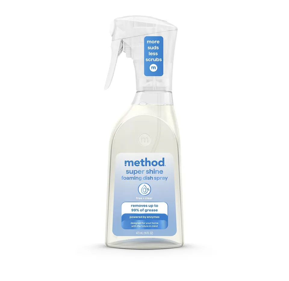 method-super-shine-foaming-dish-spray-free-clear-16-fl-oz image 1