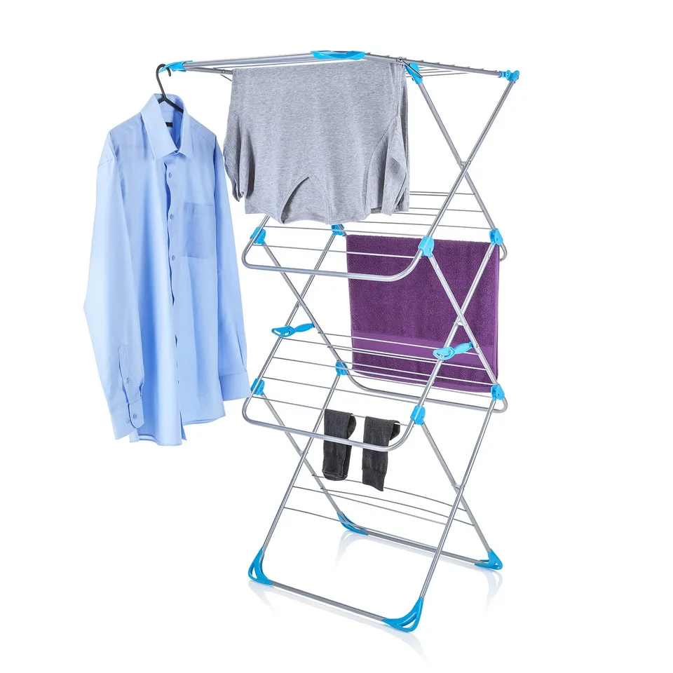 minky-easy-loader-clothes-airer-18m-drying-space-3-tier image 1