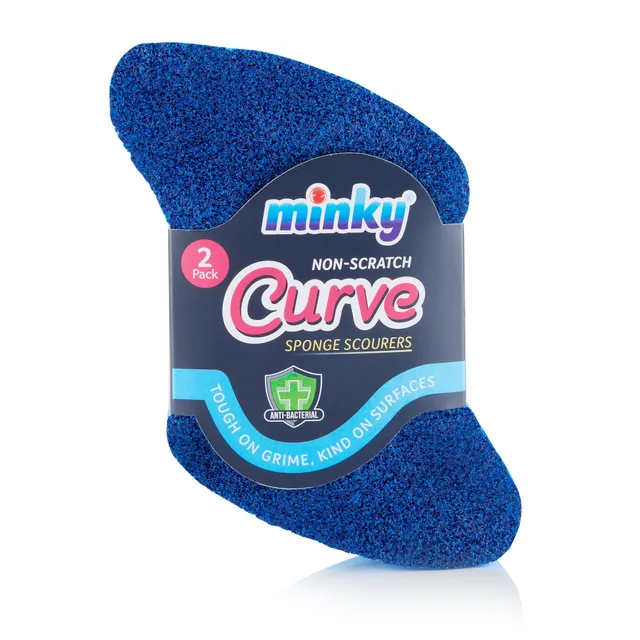 minky-curve-sponge-scourer-anti-bacterial-non-scratch image 1