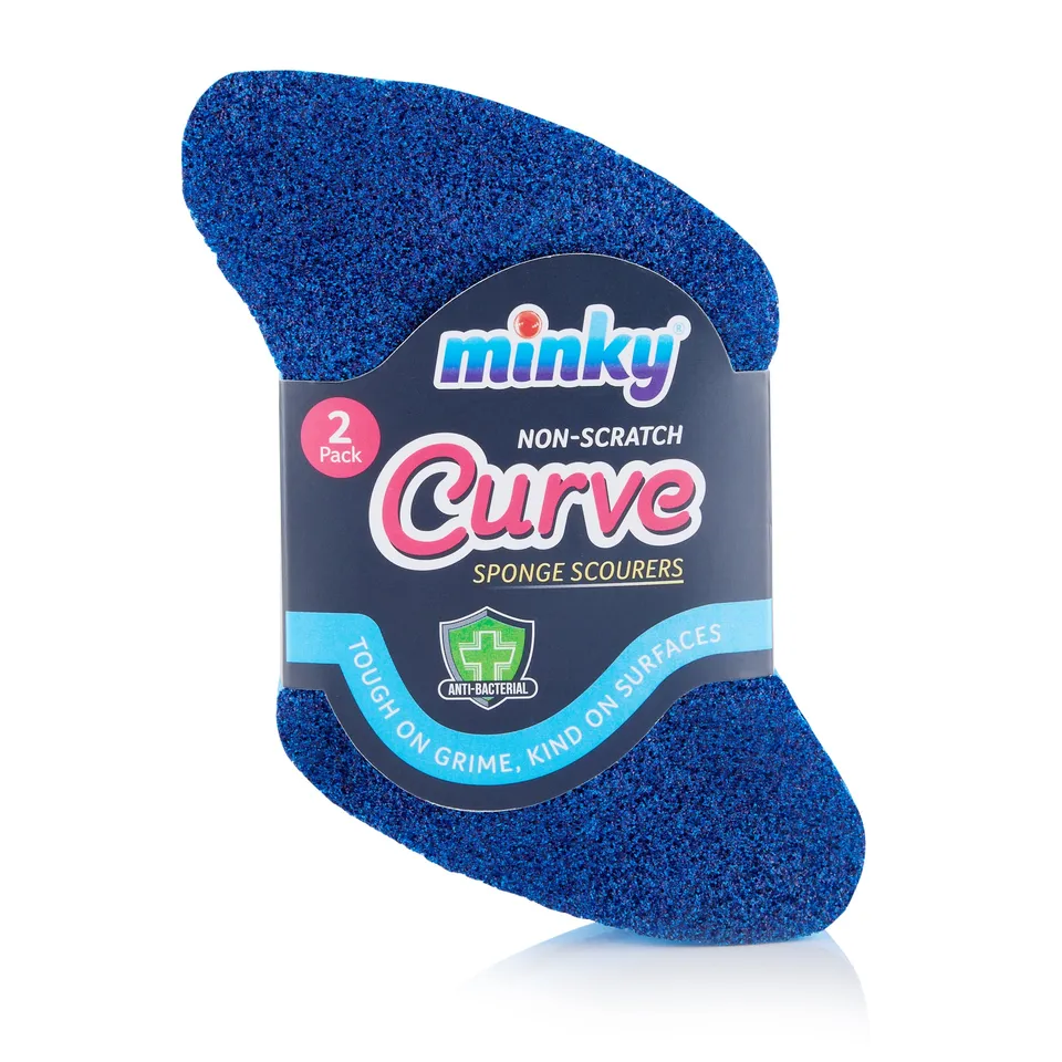 minky-curve-sponge-scourer-anti-bacterial-non-scratch image 1