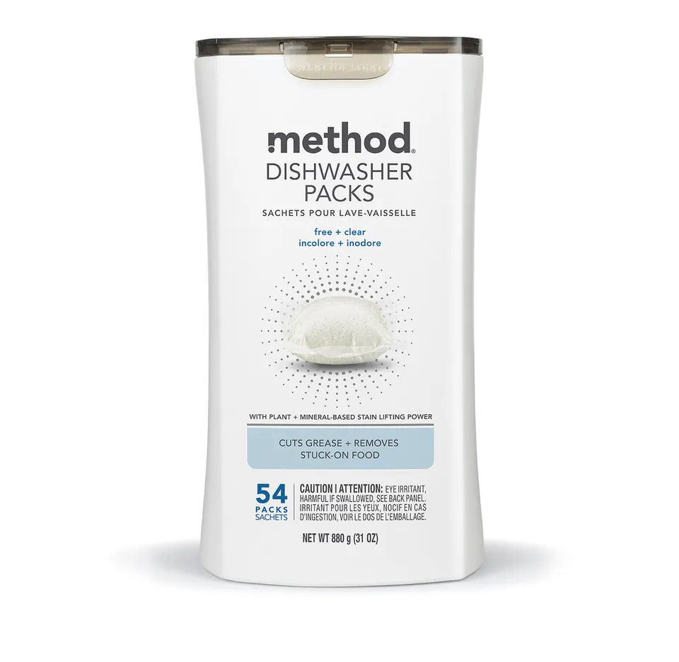 method-dishwasher-packs-free-clear-54-ct-phosphate-free-chlorine-free image 1