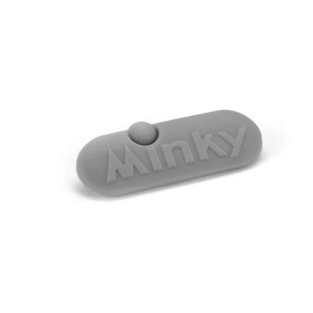minky-grey-logo-ironing-board-grommet-replacement-part image 1