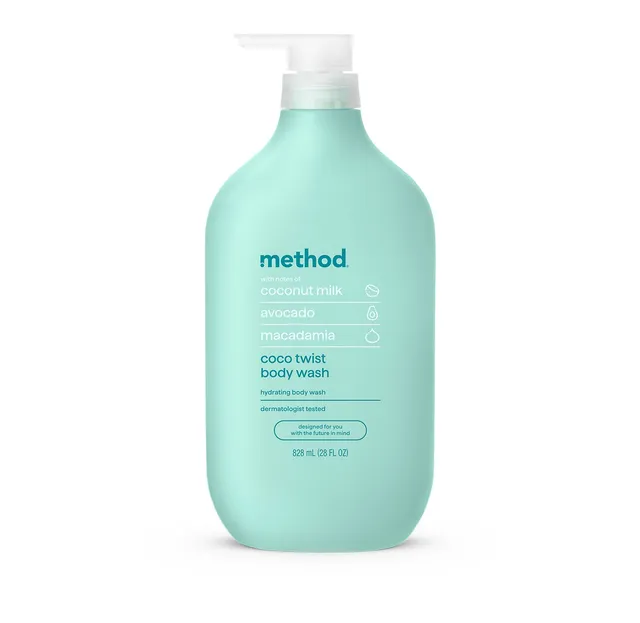 method-coco-twist-body-wash-28-fl-oz-deeply-nourishing-hydrating-coconut-scent image 1