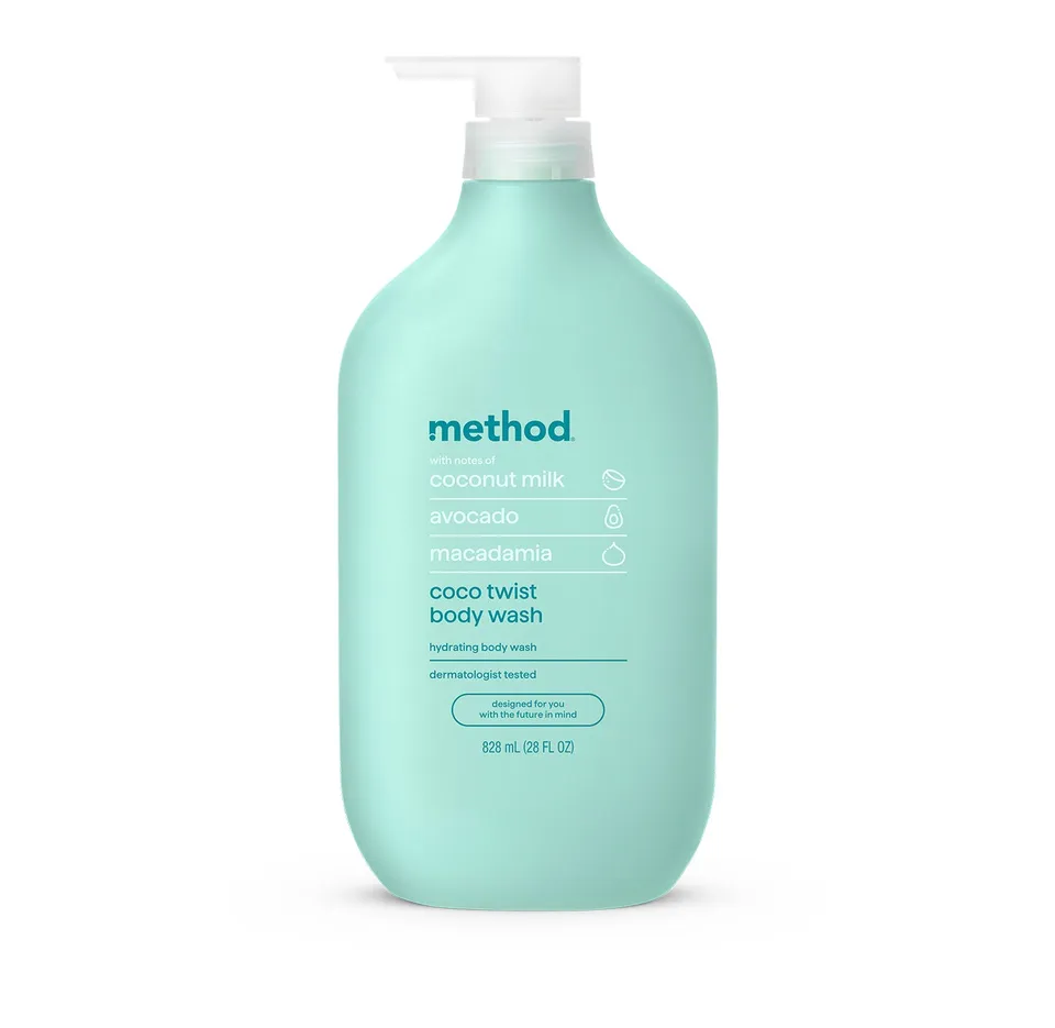method-coco-twist-body-wash-28-fl-oz-deeply-nourishing-hydrating-coconut-scent image 1