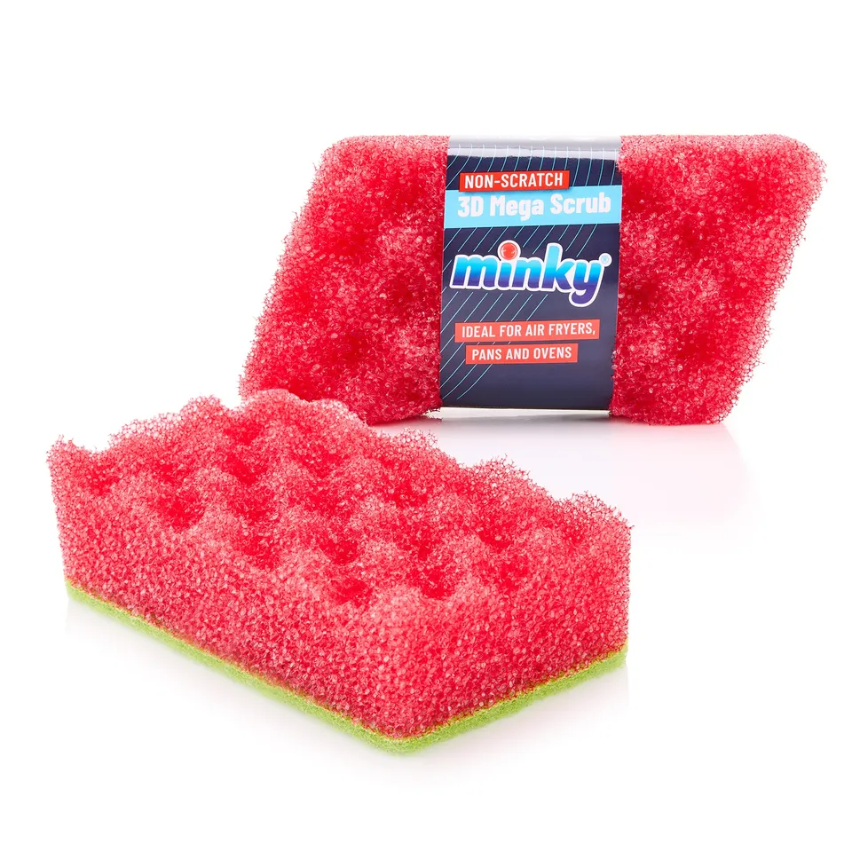 minky-3d-mega-scrub-non-scratch-flexible-scouring-sponge-with-anti-bacterial-pro image 1