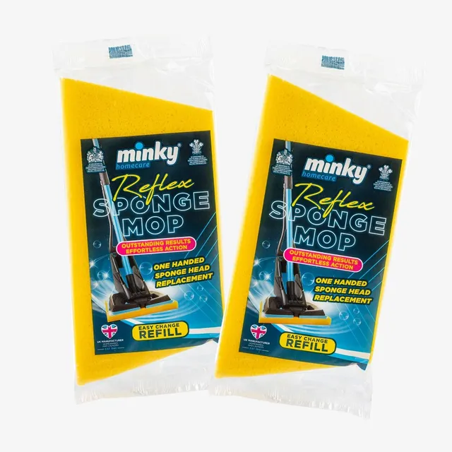 minky-reflex-mop-refills-2-pack-super-absorbent-sponge-heads image 1