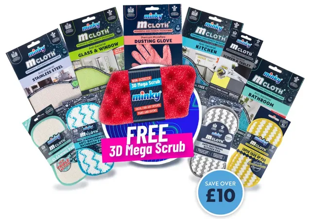minky-mcloth-favourites-cleaning-bundle-with-3d-mega-scrub image 1