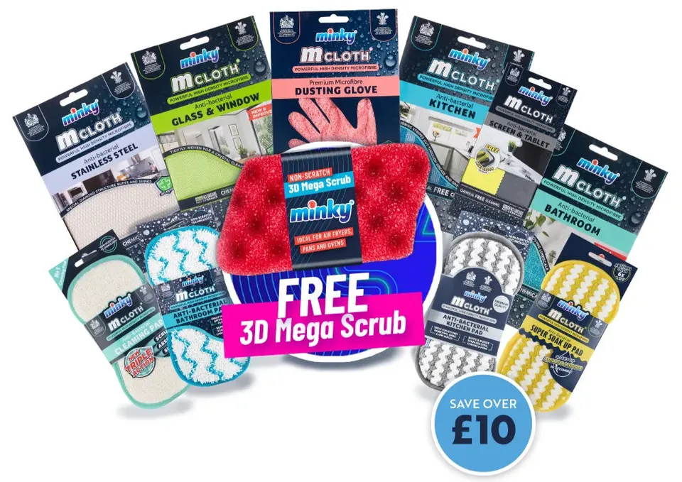 minky-mcloth-favourites-cleaning-bundle-with-3d-mega-scrub image 1