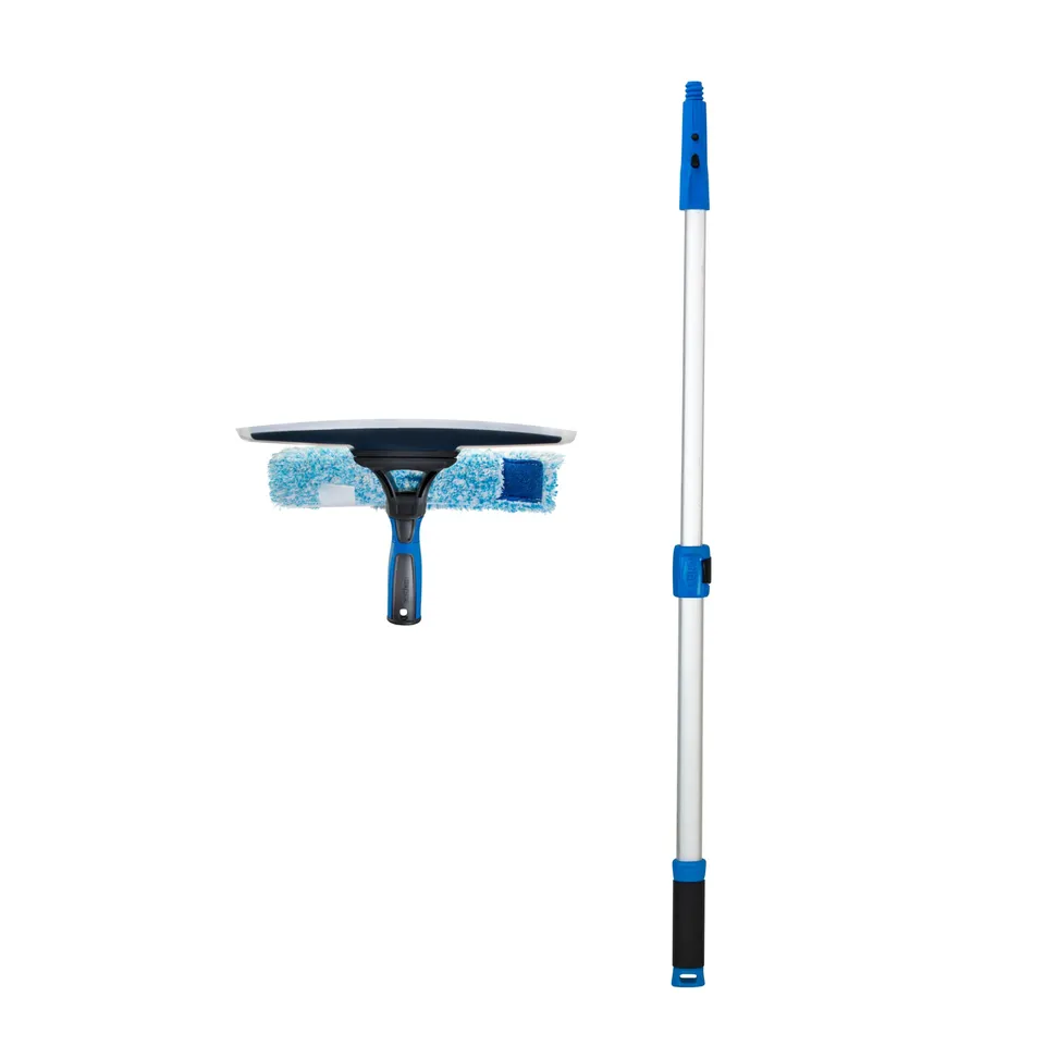 unger-10-inch-curved-silicone-auto-squeegee-with-3-telescopic-pole-for-cars image 1