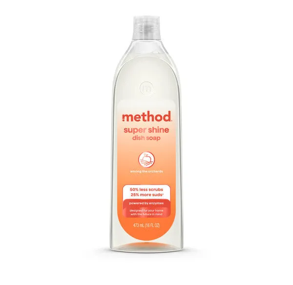 method-super-shine-liquid-dish-soap-among-the-orchards-16-fl-oz-enzyme-powered image 1