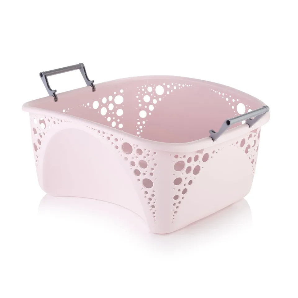 minky-40l-laundry-basket-with-folding-handles-ergonomic-stackable-washing-basket image 1