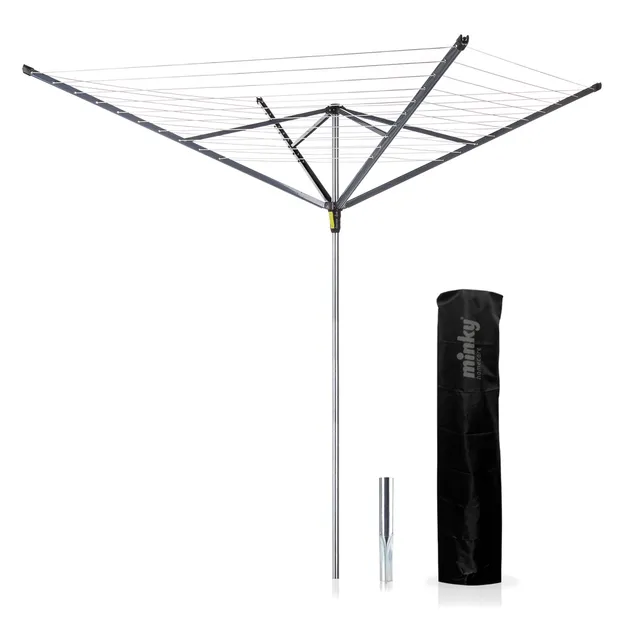 minky-heavy-duty-50m-4-arm-rotary-washing-line image 1