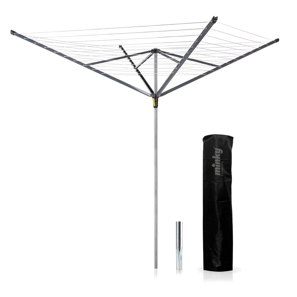 minky-heavy-duty-50m-4-arm-rotary-washing-line image 1