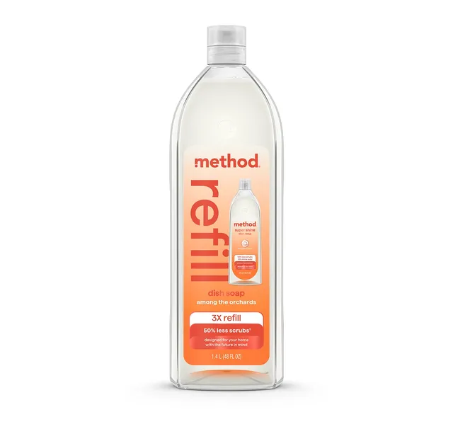 method-super-shine-liquid-dish-soap-refill-among-the-orchards-48-fl-oz image 1