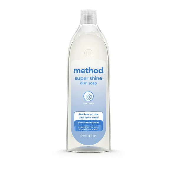 method-super-shine-liquid-dish-soap-free-clear-16-fl-oz image 1