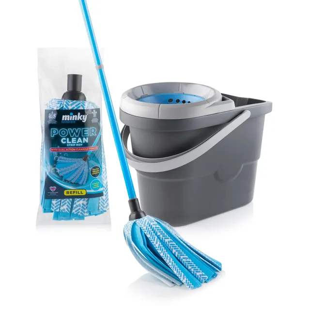 minky-power-clean-mop-vortex-bucket-with-free-refill-head image 1