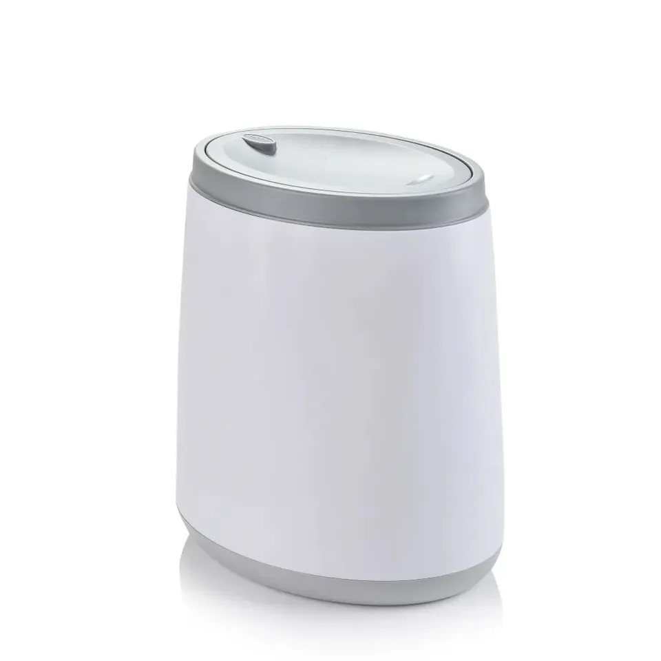 minky-8l-swing-lid-bin-compact-bathroom-waste-bin image 1