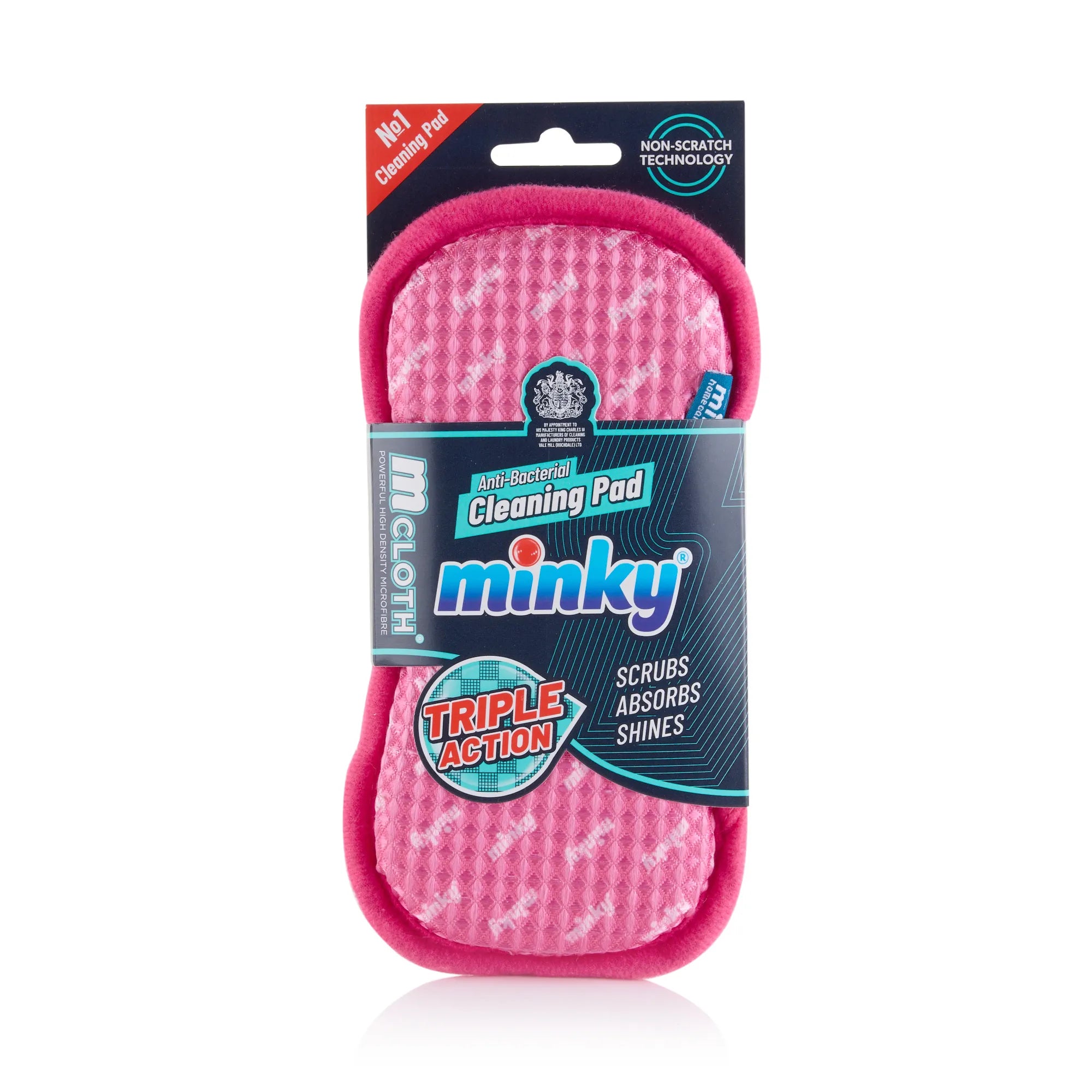 minky-brites-anti-bacterial-cleaning-pad-triple-action-non-scratch image 1