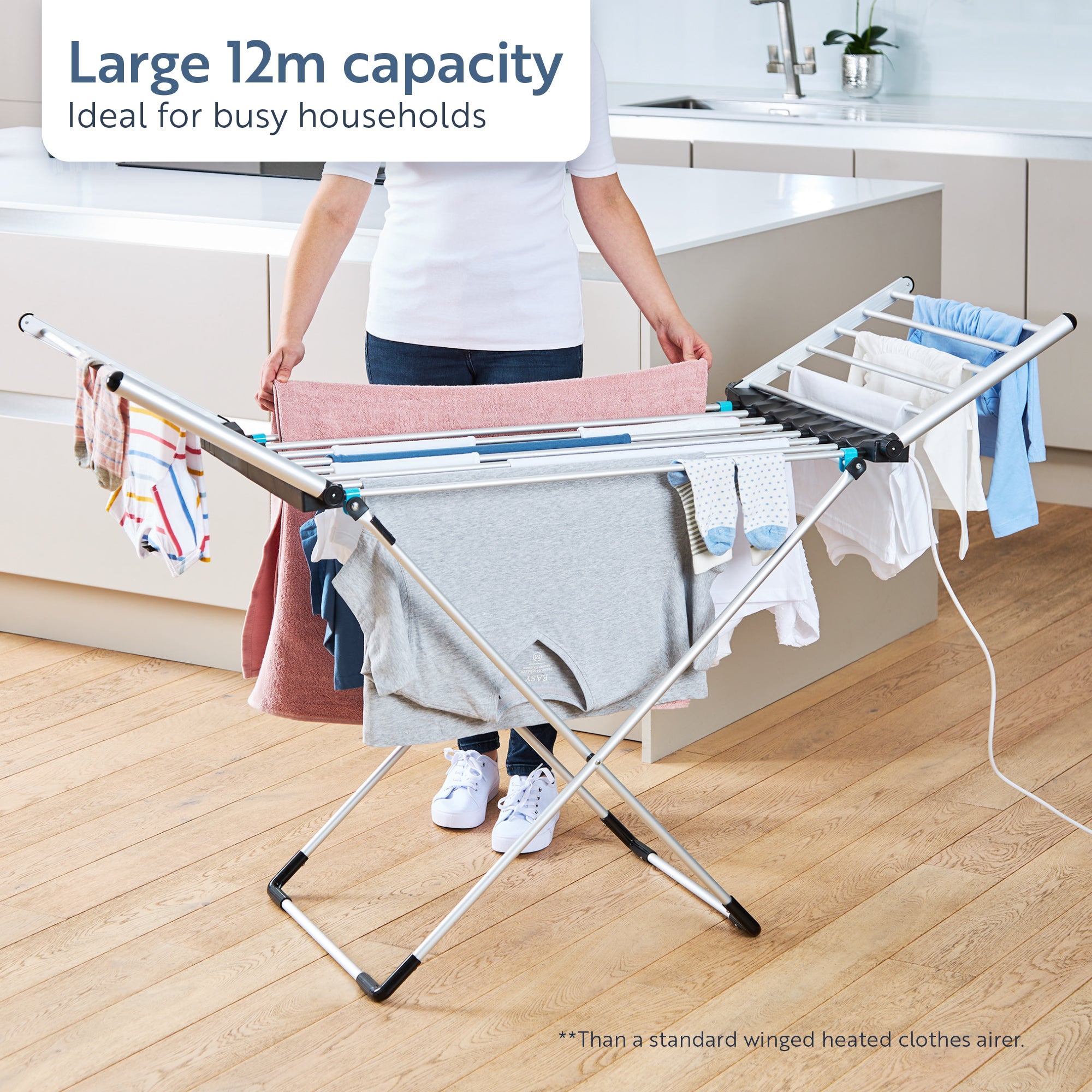 minky-heated-clothes-airer-12m-drying-space-230w-electric-dryer-with-winged-desi image 3