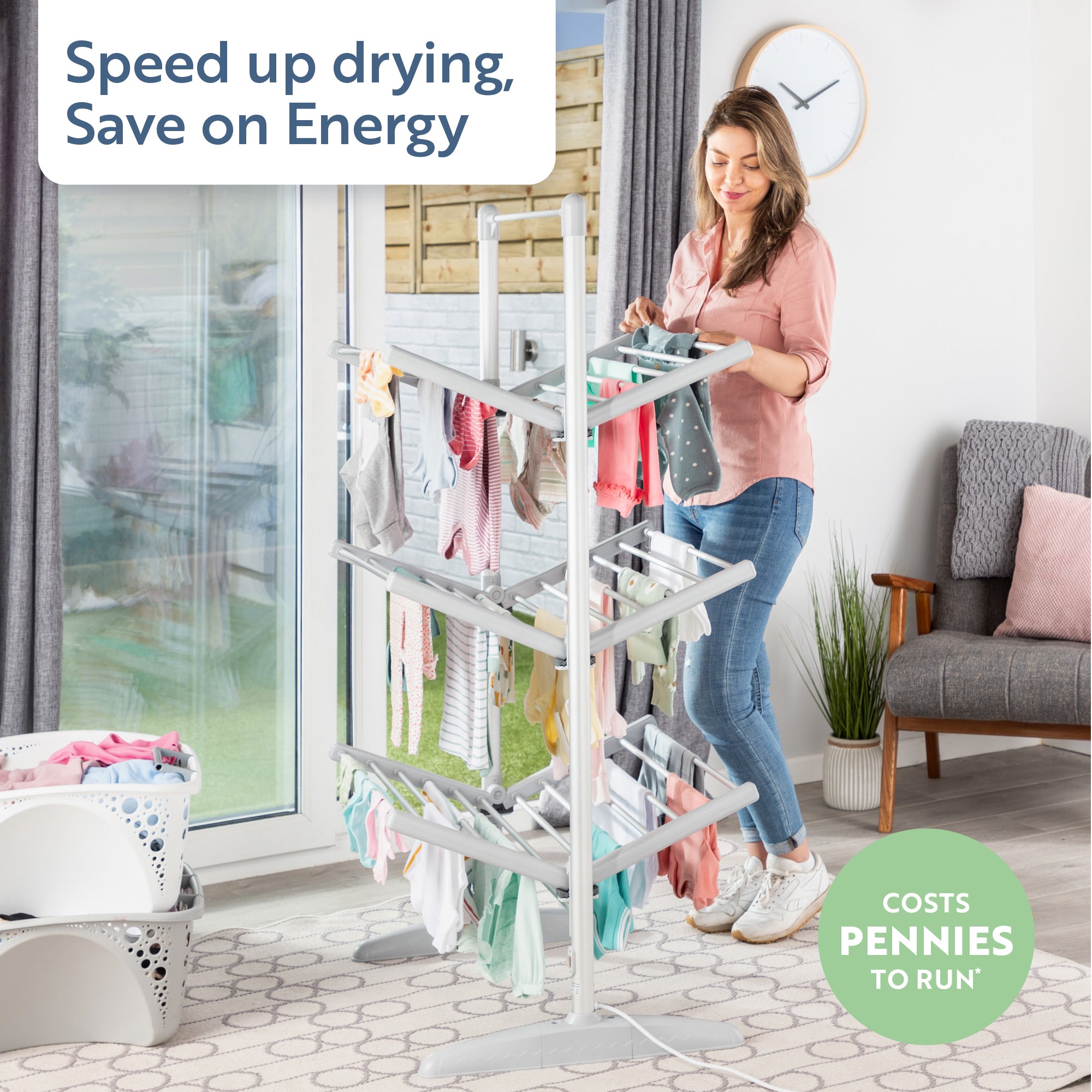 minky-suredri-3-tier-heated-clothes-airer image 3