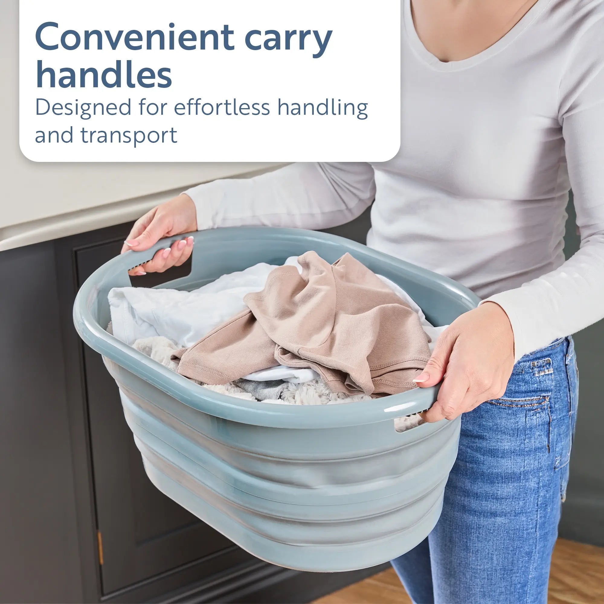 minky-collapsible-washing-basket-24l-space-saving-laundry-basket image 4