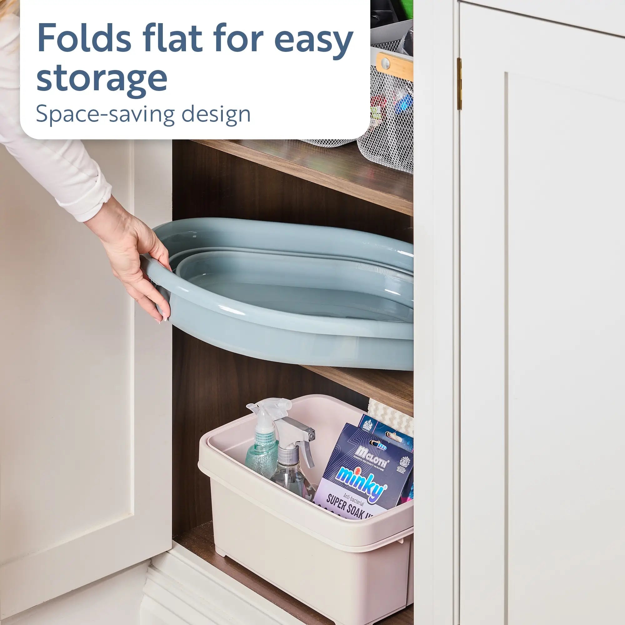 minky-collapsible-washing-basket-24l-space-saving-laundry-basket image 5