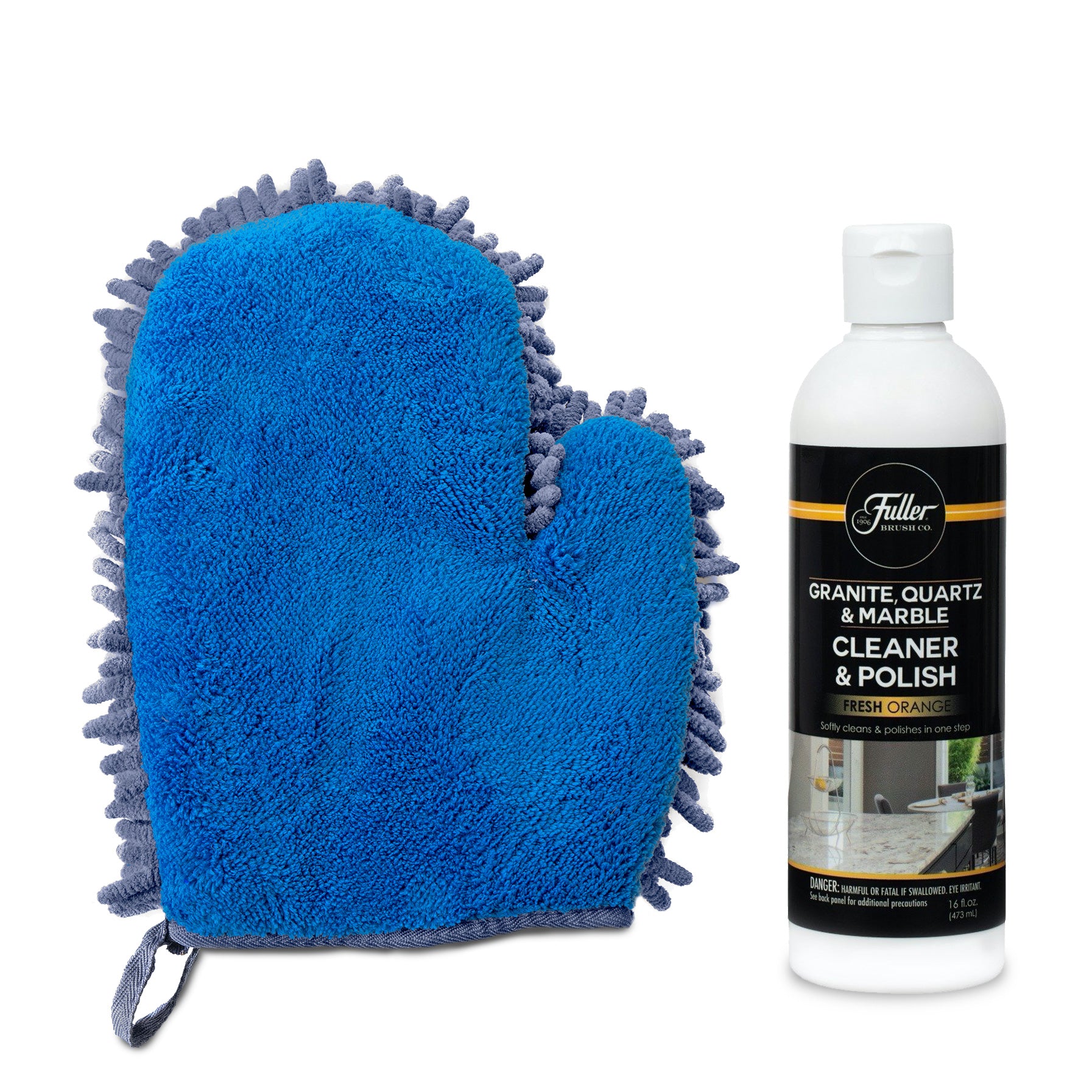 fuller-brush-2-in-1-clean-polish-microfiber-mitt-granite-quartz-marble-counterto image 1