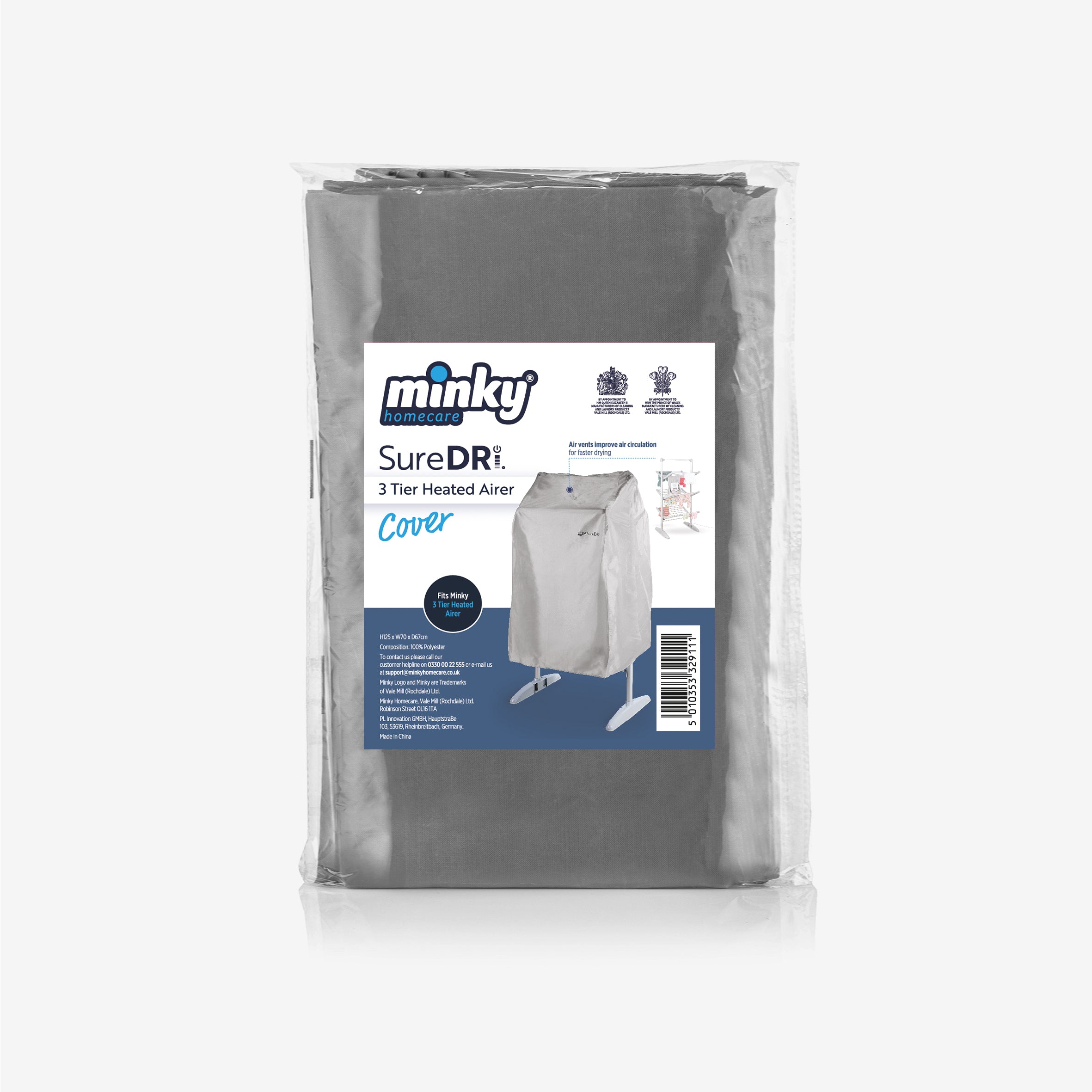 minky-suredri-3-tier-heated-airer-cover-heat-retaining-drying-cover image 1