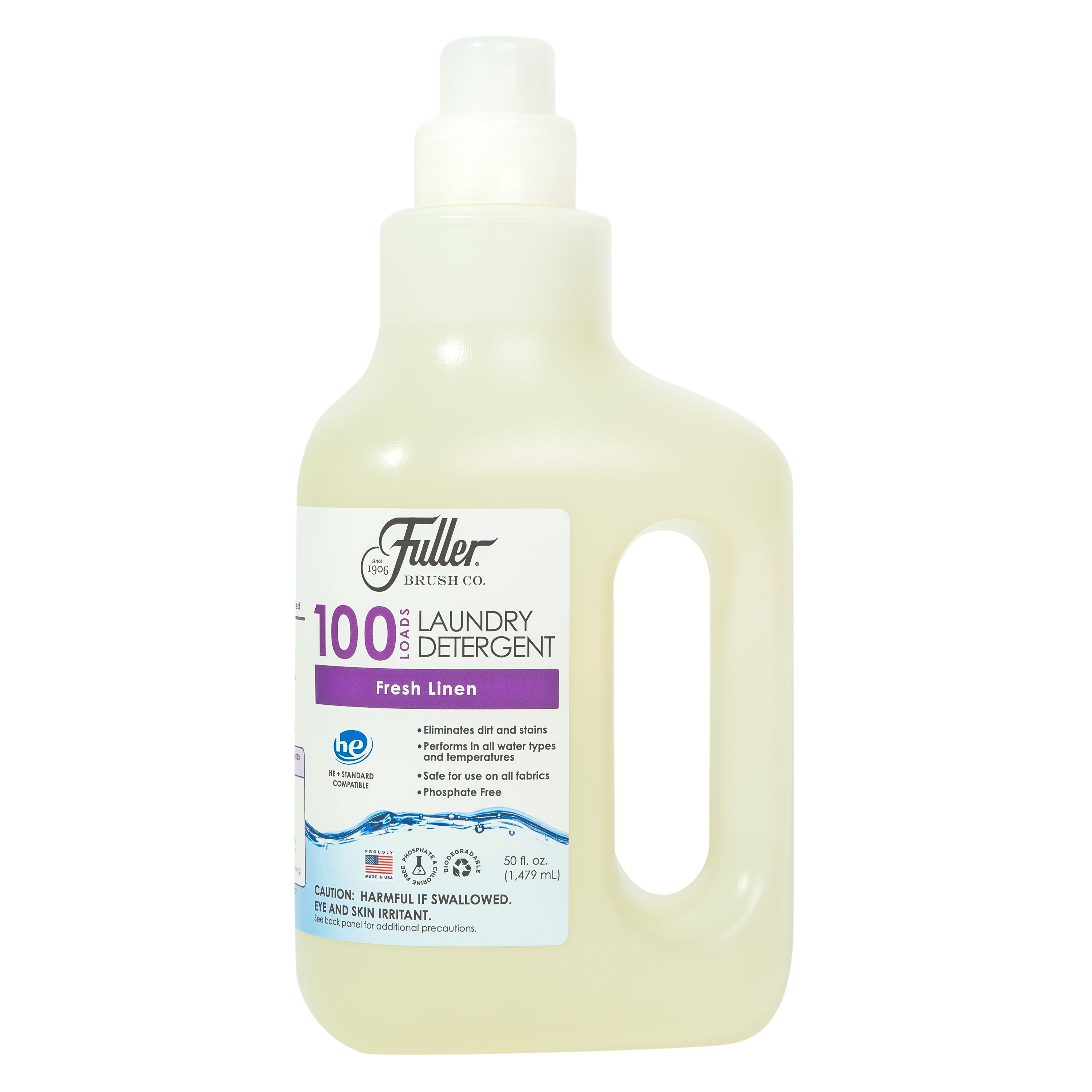 fuller-brush-100-laundry-detergent-fresh-linen-50-fl-oz-100-loads-he-compatible- image 1