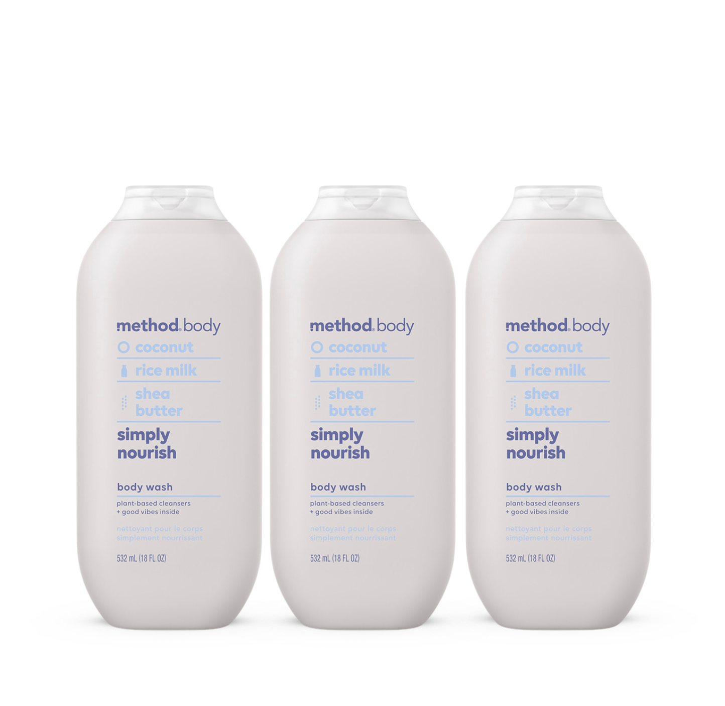 method-simply-nourish-body-wash-3-count-bundle-coconut-rice-milk-shea-butter-54- image 2