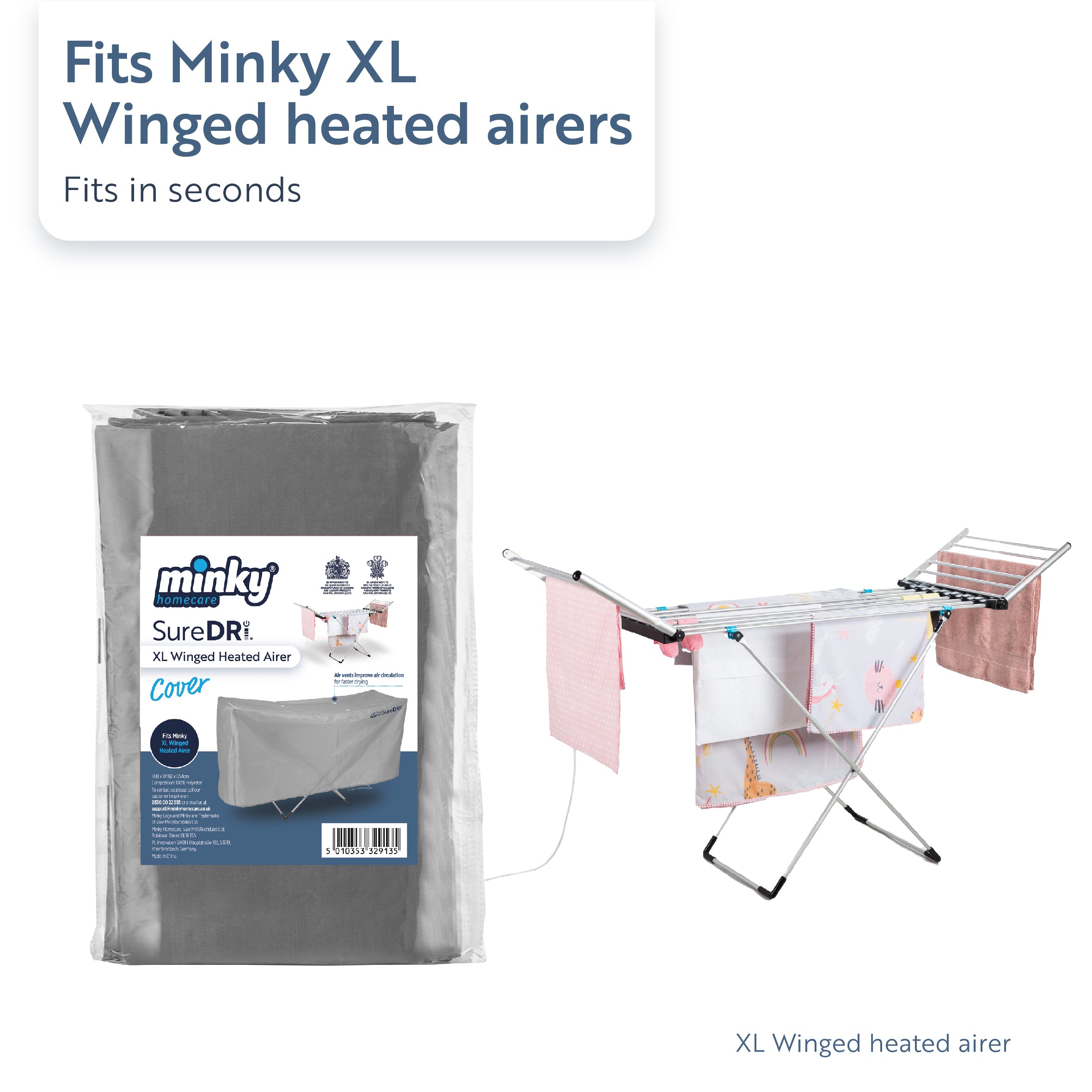 minky-suredri-xl-winged-heated-airer-cover image 2
