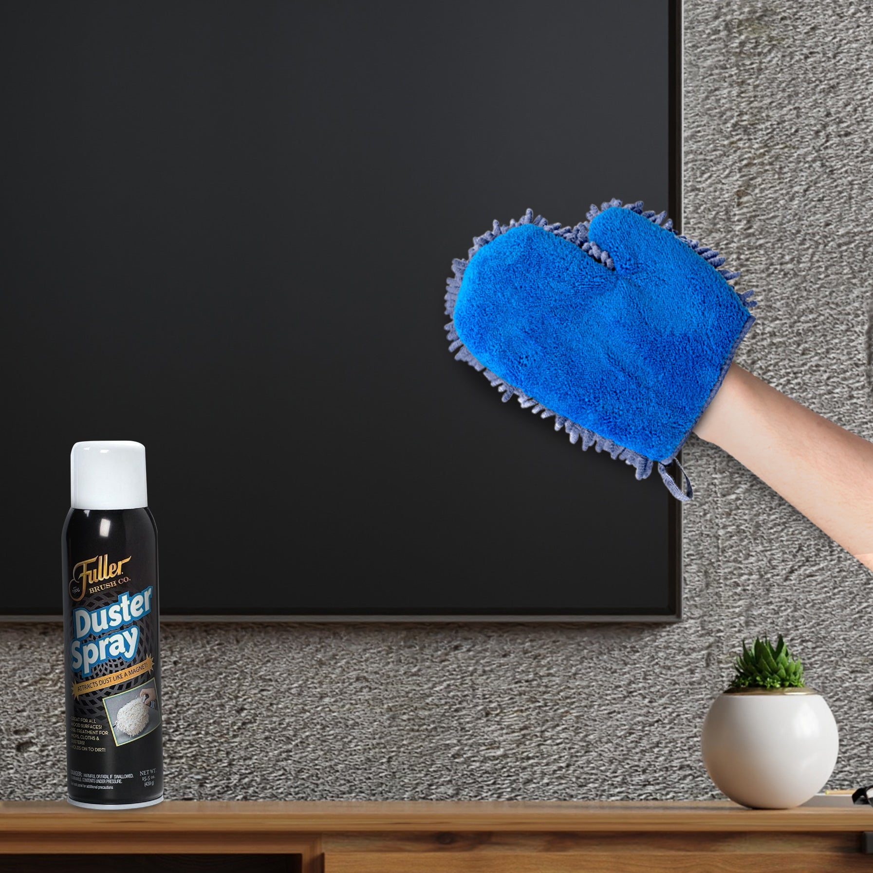 fuller-brush-duster-spray-2-in-1-clean-polish-microfiber-mitt-dual-purpose-clean image 2