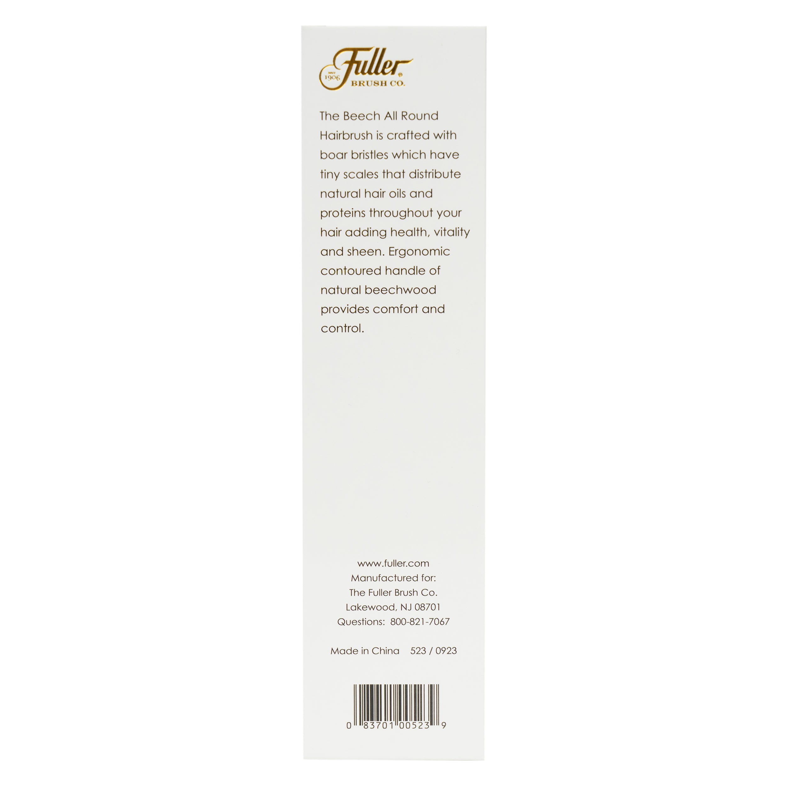 fuller-brush-beech-all-round-hairbrush-with-genuine-boar-bristles image 8