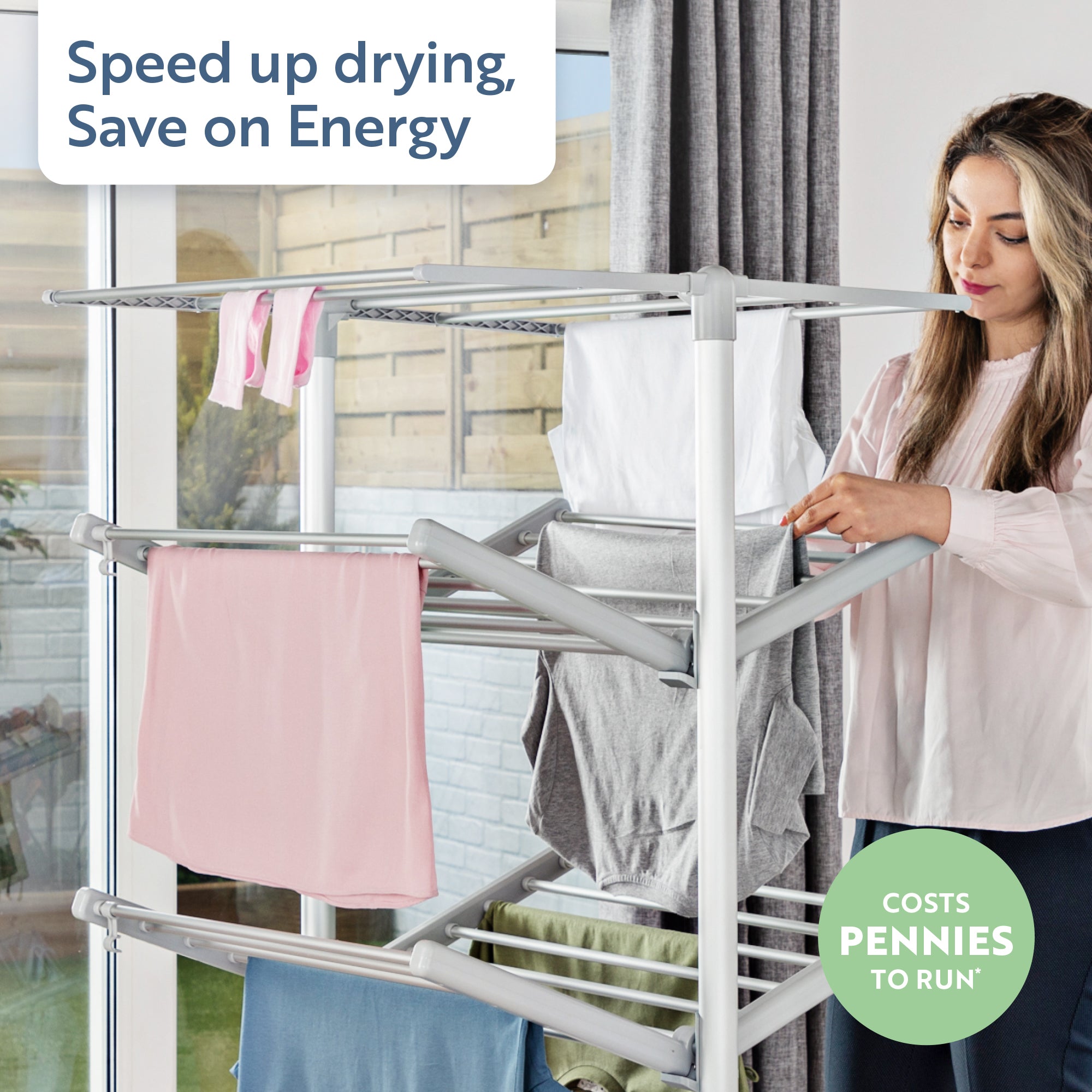 minky-suredri-4-tier-heated-clothes-airer-with-cover-23m-capacity image 3