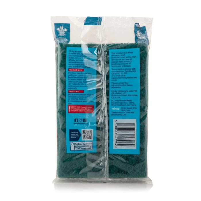 minky-scouring-pads-3-pack-heavy-duty-abrasive-fibers-for-tough-cleaning image 2