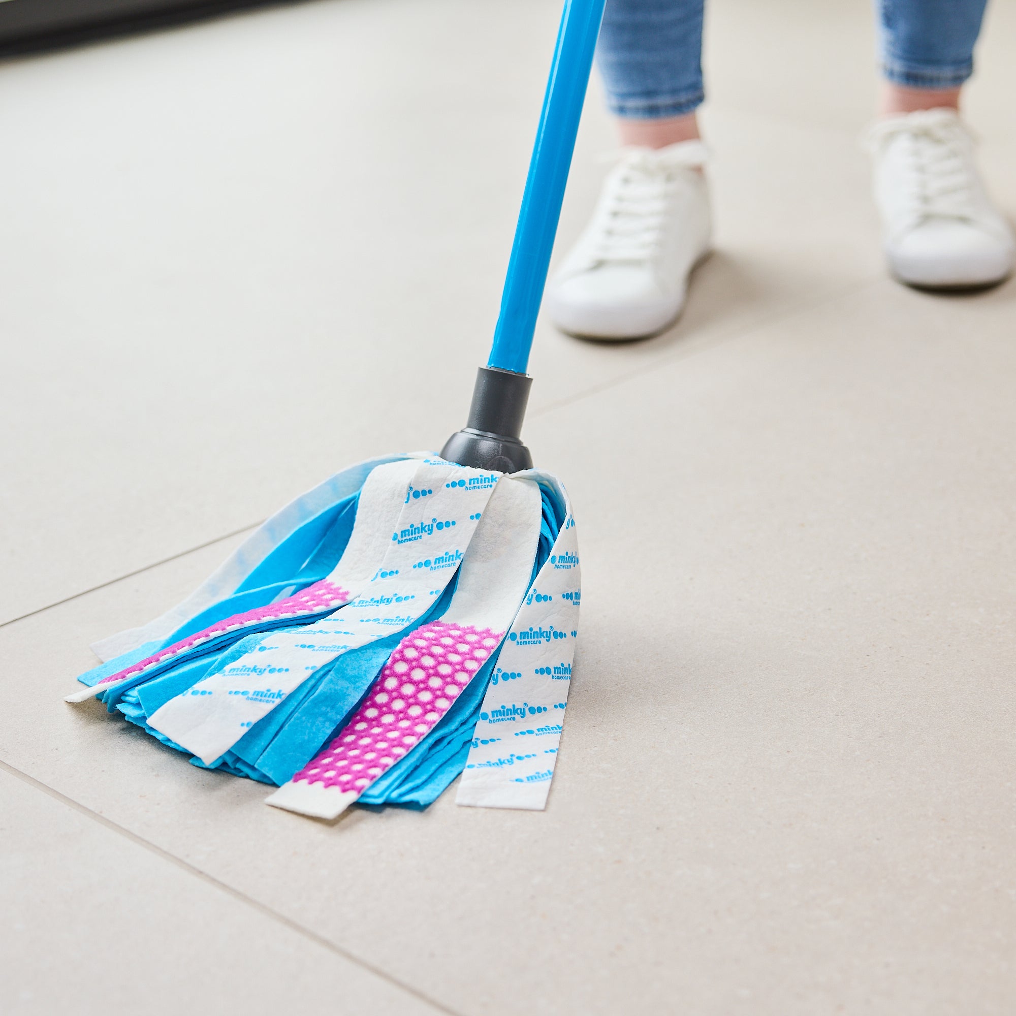 minky-3-in-1-power-clean-mop-vortex-bucket-with-free-refill-heads image 2