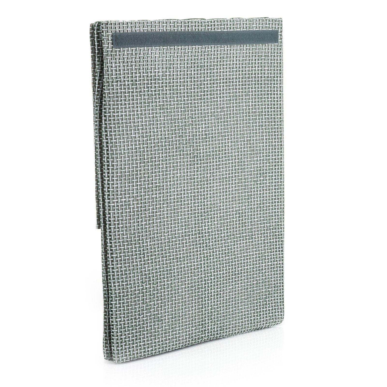 minky-72l-laundry-hamper-basket-grey-check-fabric-collapsible-40x30x60cm image 2