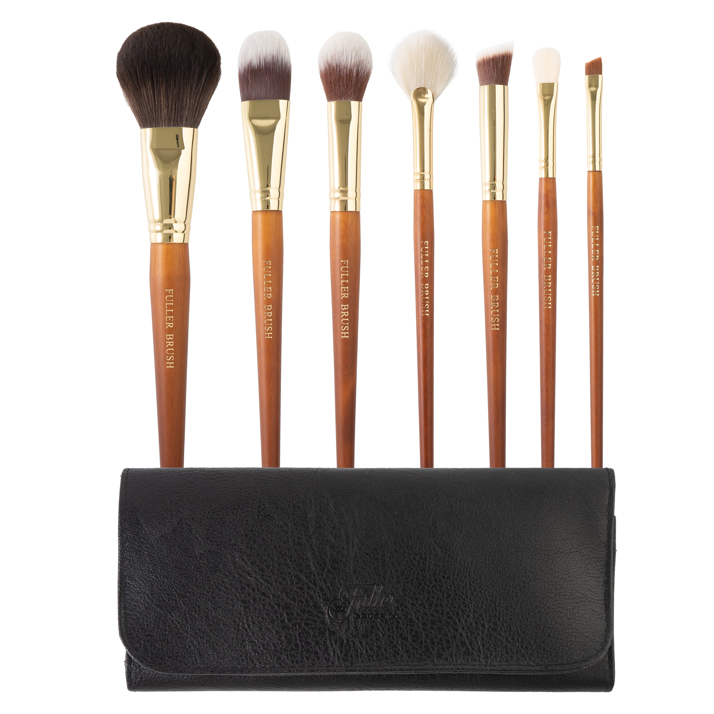 fuller-brush-stanhome-cosmetic-brush-set-with-case-7-professional-makeup-brushes image 6