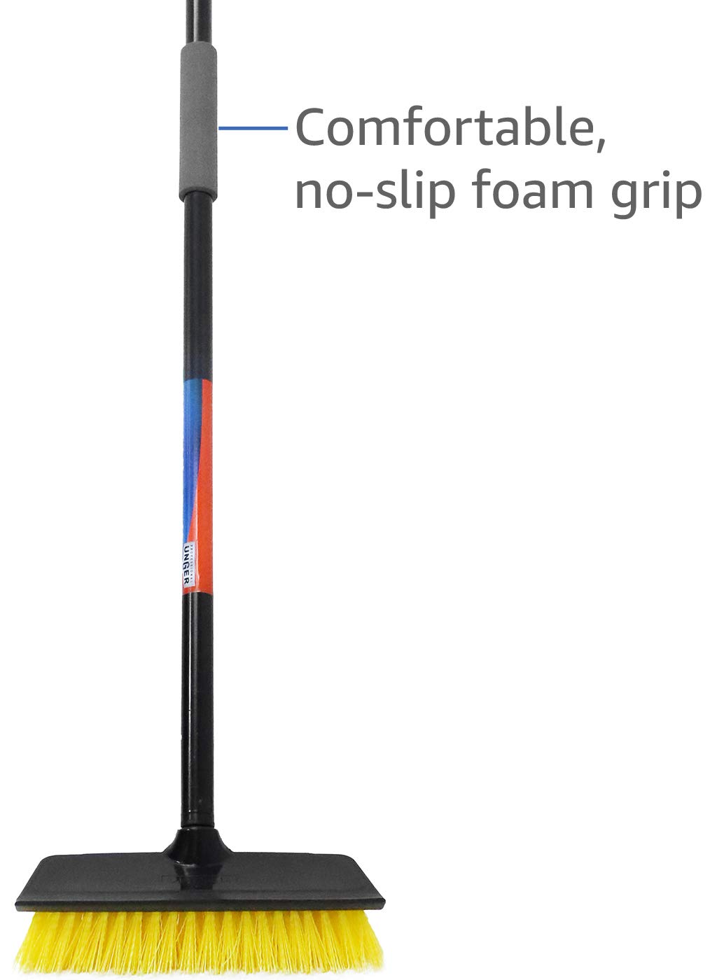 unger-outdoor-deck-scrub-brush-and-squeegee-with-45-pole-stiff-nylon-bristles-bu image 3