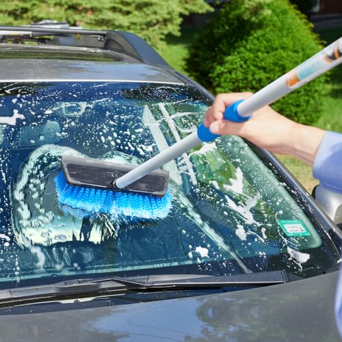 unger-professional-hydropower-soft-brush-with-squeegee-10-blue-outdoor-cleaning- image 8