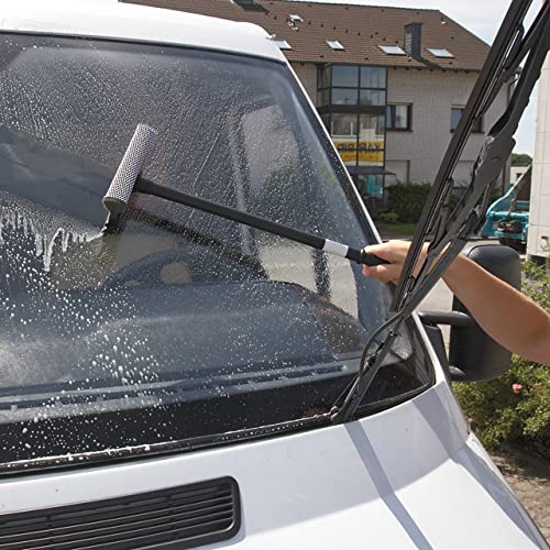 unger-professional-auto-squeegee-with-mesh-scrubber-8-inch-rubber-blade-2-in-1-c image 3