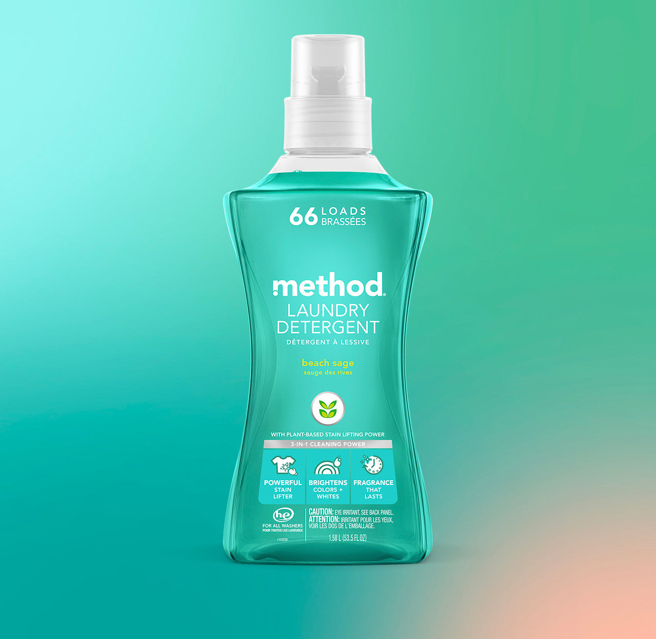 method-laundry-detergent-beach-sage-53-5-fl-oz-66-loads-he-compatible image 2