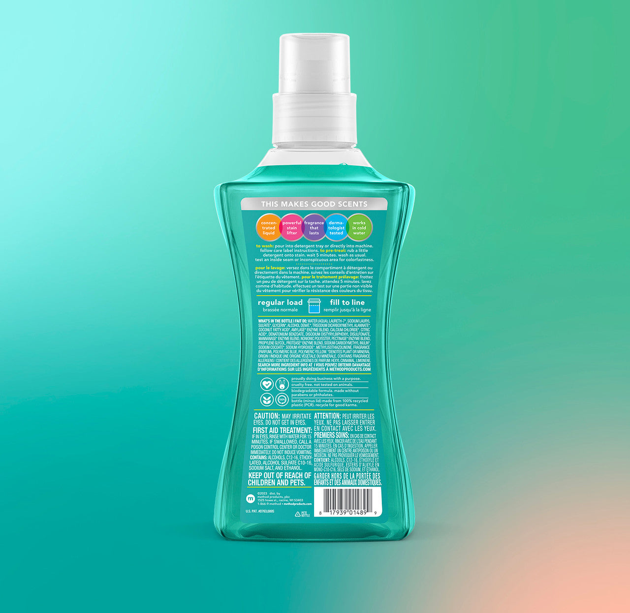 method-laundry-detergent-beach-sage-53-5-fl-oz-66-loads-he-compatible image 3