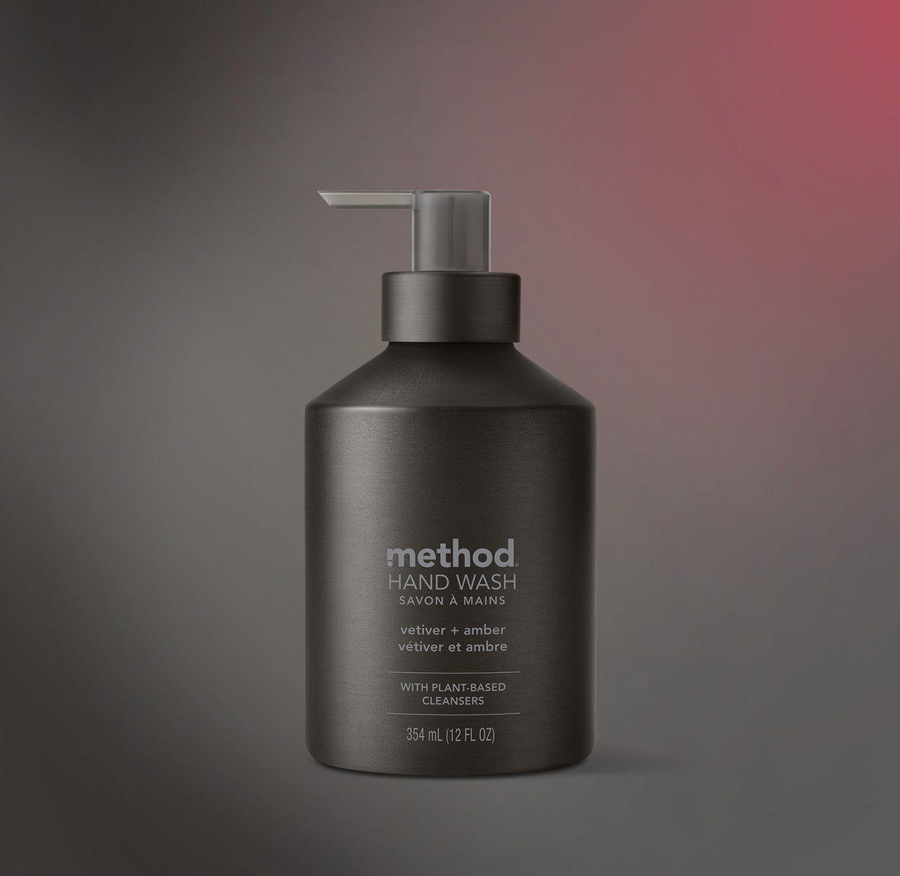 method-gel-hand-wash-vetiver-amber-12-fl-oz-refillable-aluminum-bottle image 2