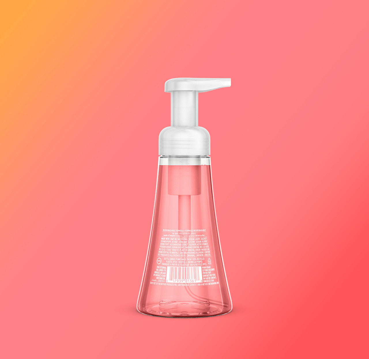 method-foaming-hand-wash-pink-grapefruit-10-fl-oz-refreshing-citrus-scent-biodeg image 3