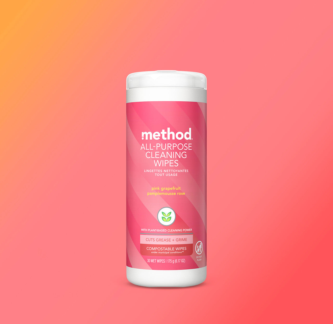 method-all-purpose-cleaning-wipes-pink-grapefruit-30-count image 2