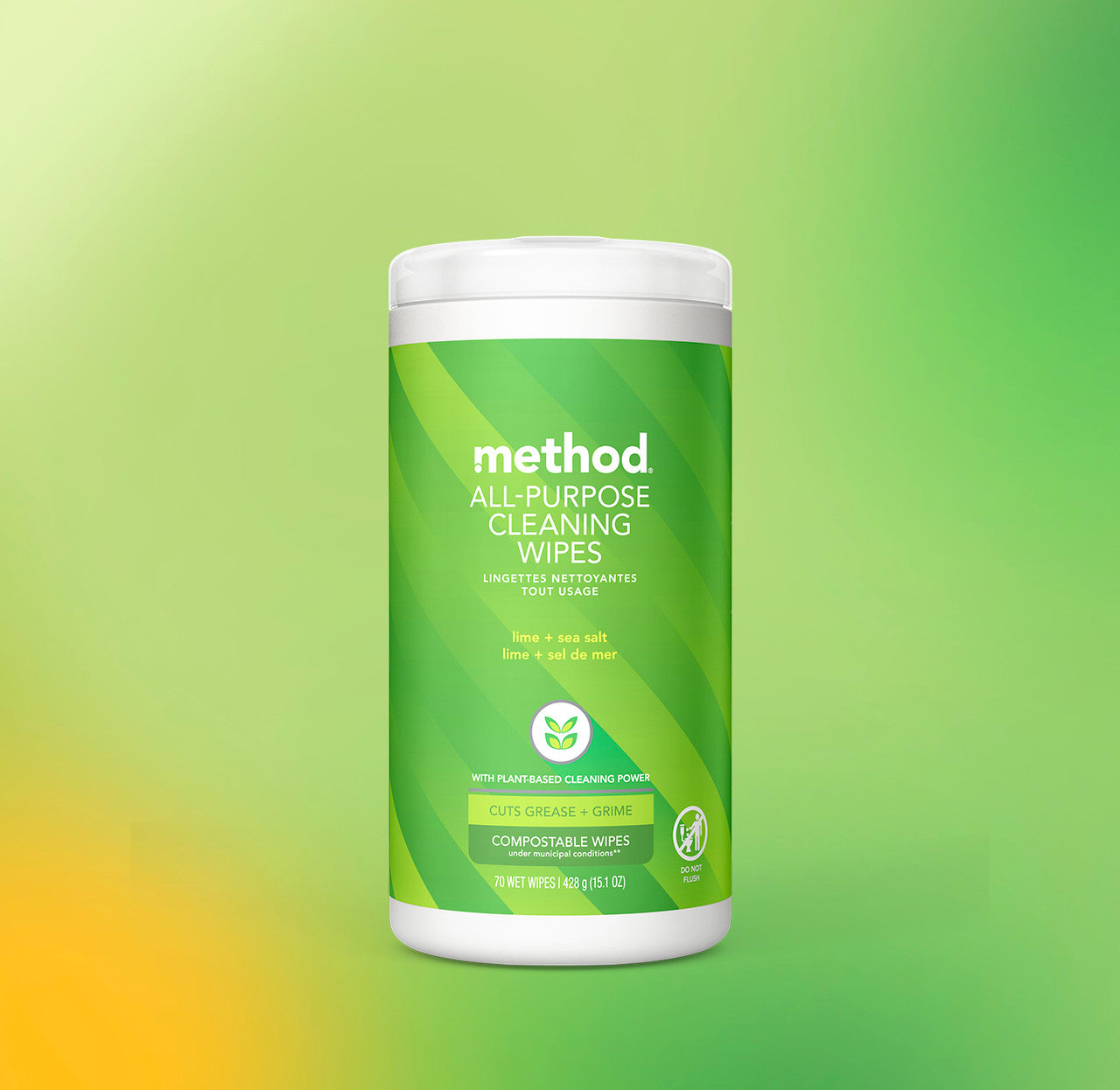 method-all-purpose-cleaning-wipes-lime-sea-salt-70-count-compostable image 2